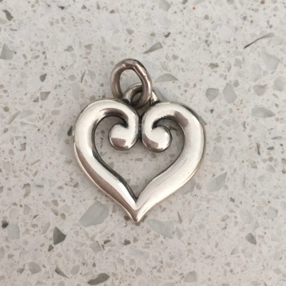 James Avery Scroller Heart Charm